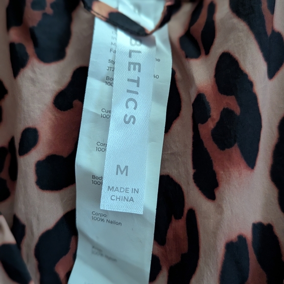 Fabletics Black and Tan Animal Print Jacket - Picture 8 of 9